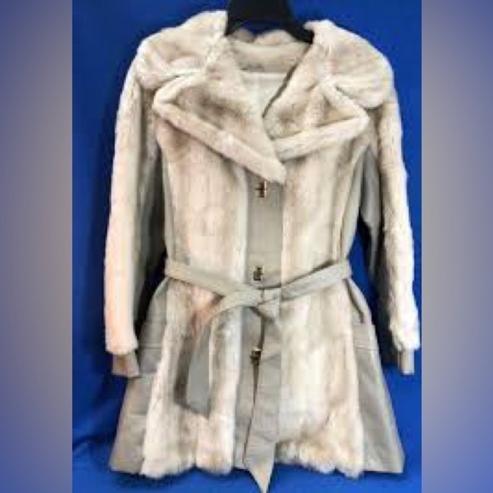 DIAMONTE Tissavel of France 1970's Vintage Faux Fur Coat Dubrowsky & Joseph